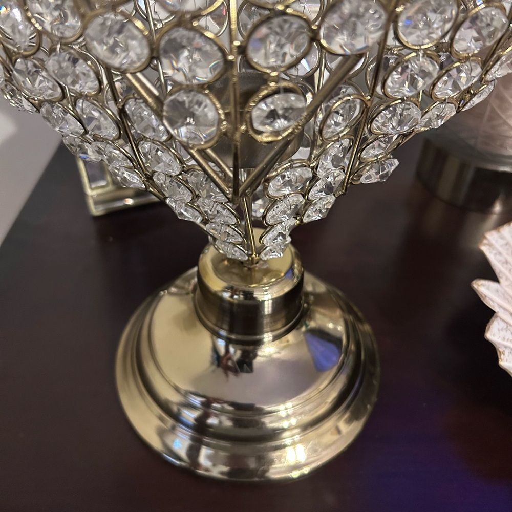 Elegant Crystal Candleholder